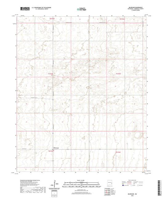 Milnesand New Mexico US Topo Map Image
