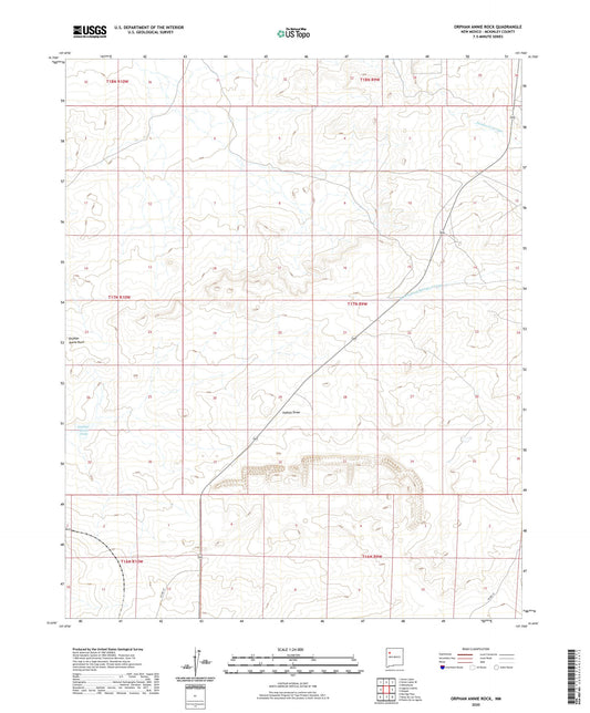 Orphan Annie Rock New Mexico US Topo Map Image