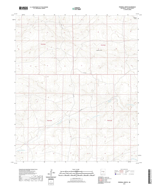 Pedernal Arroyo New Mexico US Topo Map Image