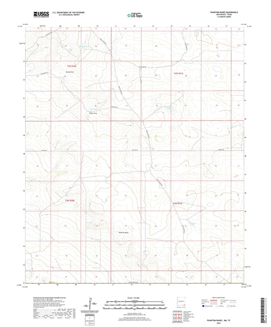 Phantom Banks New Mexico US Topo Map Image