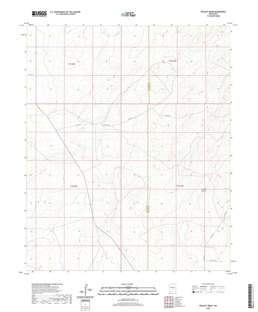 Polecat Draw New Mexico US Topo Map Image