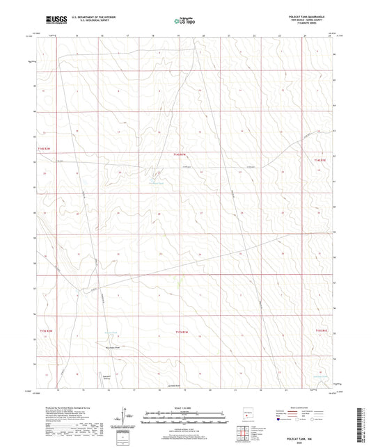 Polecat Tank New Mexico US Topo Map Image