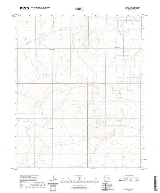 Presler Lake New Mexico US Topo Map Image
