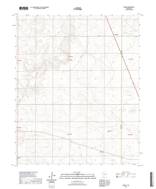 Ramon New Mexico US Topo Map Image
