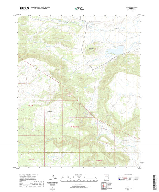 Rayado New Mexico US Topo Map Image