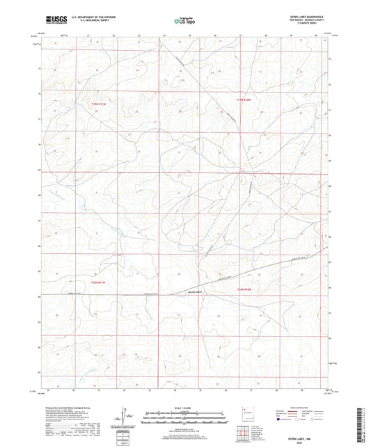 Seven Lakes New Mexico US Topo Map Image