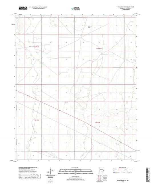 Simanola Valley New Mexico US Topo Map Image