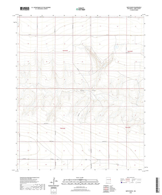Smith Ranch New Mexico US Topo Map Image