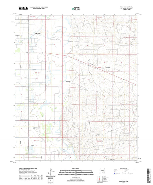Spring Lake New Mexico US Topo Map Image