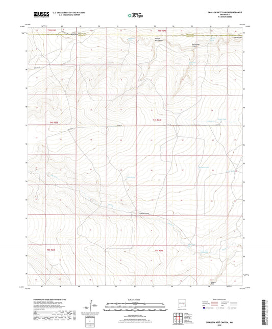 Swallow Nest Canyon New Mexico US Topo Map Image