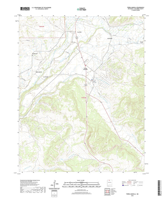 Tierra Amarilla New Mexico US Topo Map Image