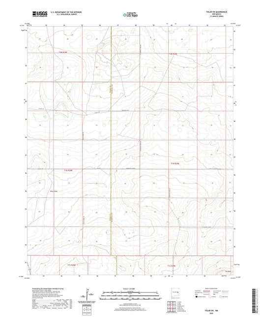 Tolar SW New Mexico US Topo Map Image