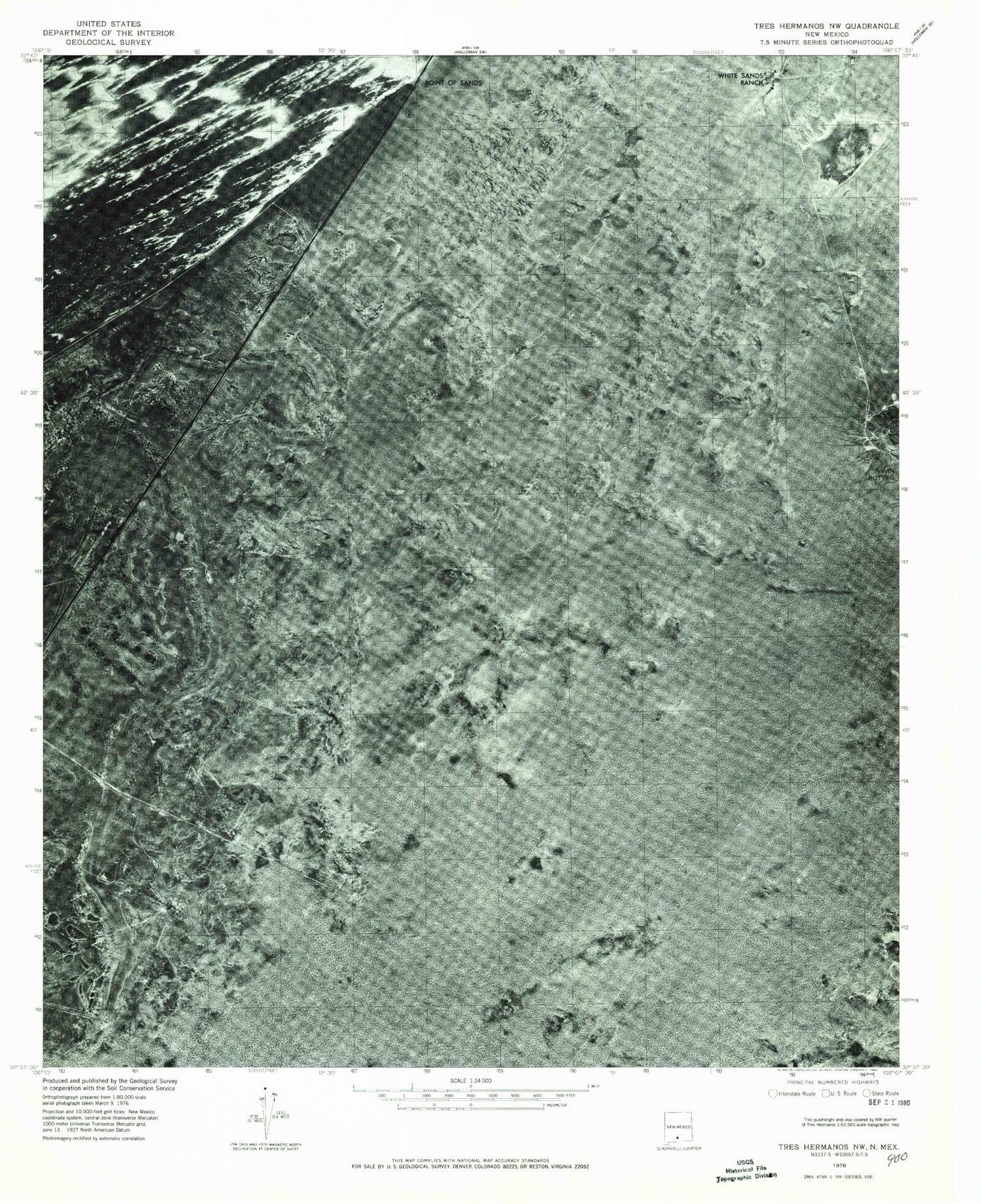 Classic USGS Foster Lake New Mexico 7.5'x7.5' Topo Map Image