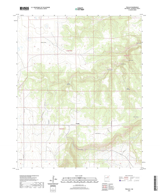 Trujillo New Mexico US Topo Map Image