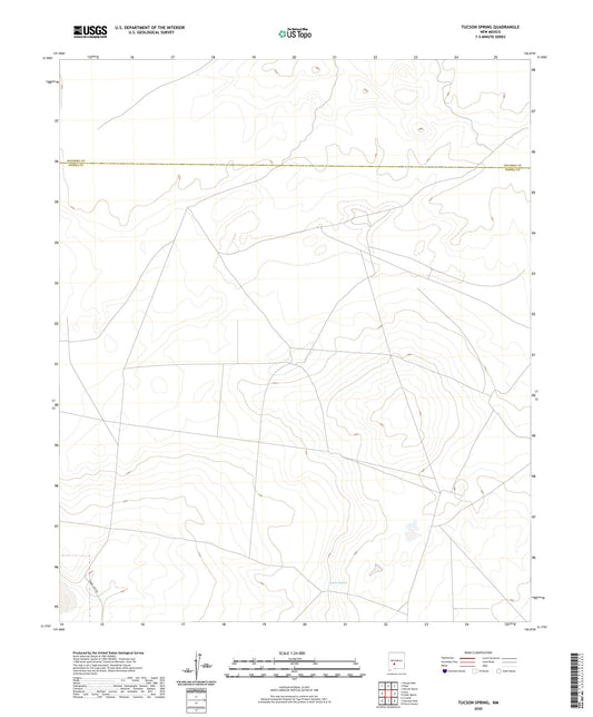 Tucson Spring New Mexico US Topo Map Image