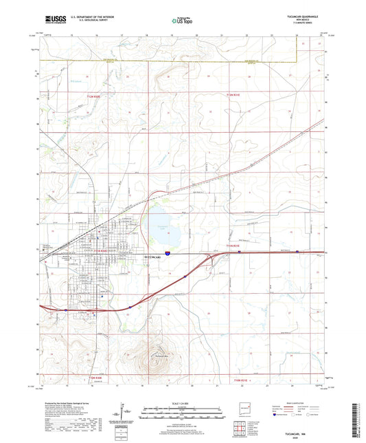 Tucumcari New Mexico US Topo Map Image