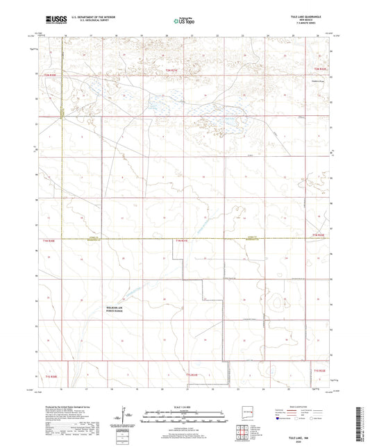 Tule Lake New Mexico US Topo Map Image