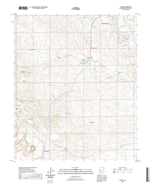 Tyrone New Mexico US Topo Map Image