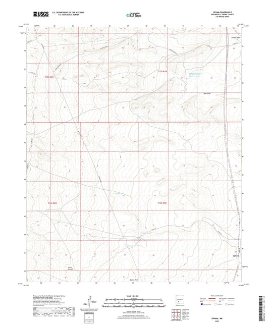 Upham New Mexico US Topo Map Image