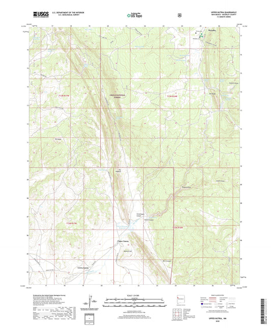 Upper Nutria New Mexico US Topo Map Image