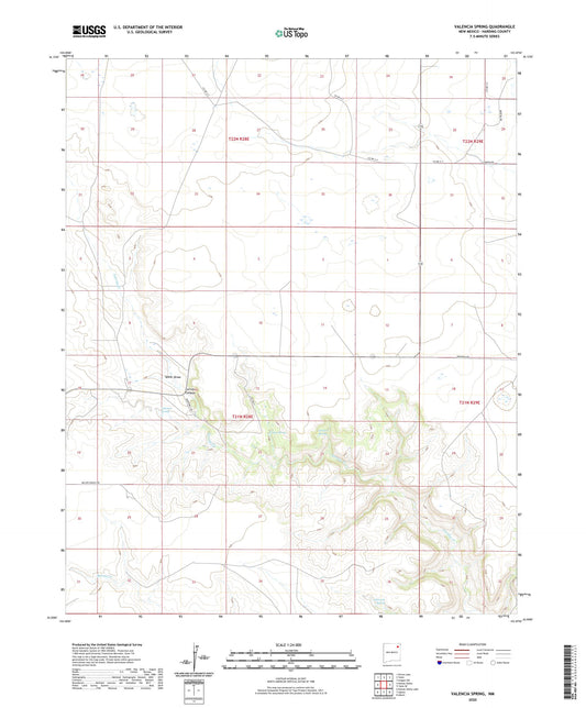 Valencia Spring New Mexico US Topo Map Image