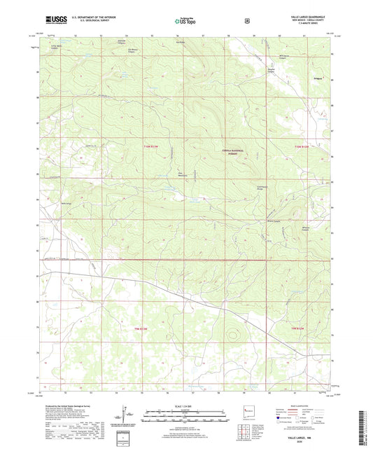 Valle Largo New Mexico US Topo Map Image