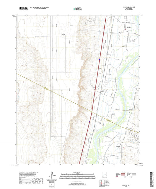 Veguita New Mexico US Topo Map Image