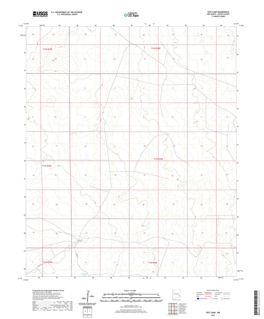 Vest Camp New Mexico US Topo Map Image