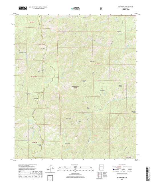 Victorio Park New Mexico US Topo Map Image