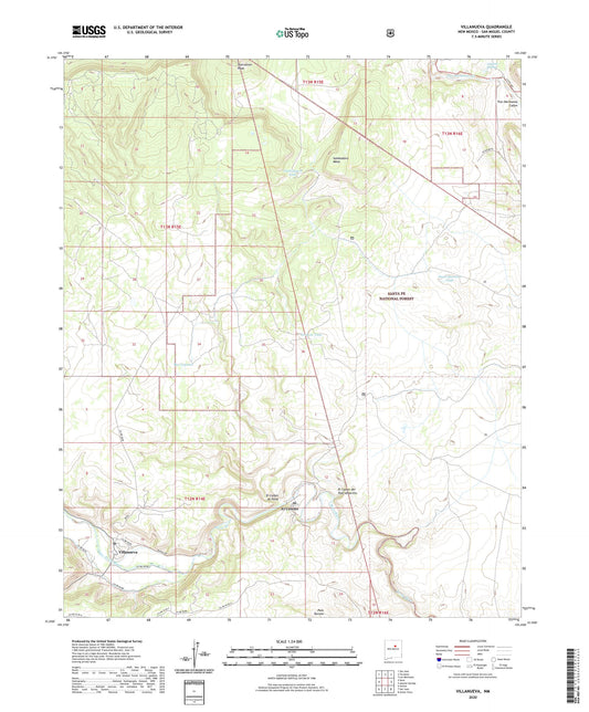 Villanueva New Mexico US Topo Map Image