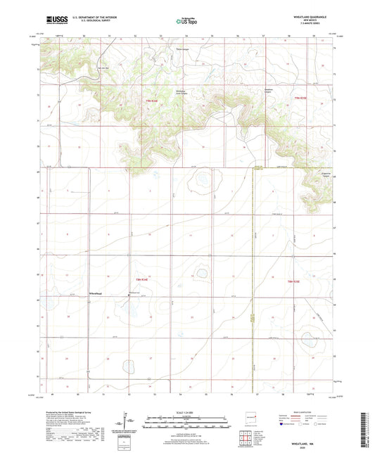 Wheatland New Mexico US Topo Map Image