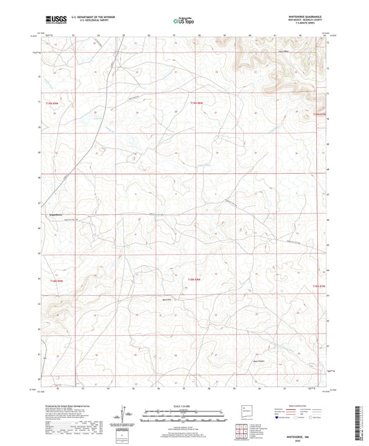 Whitehorse New Mexico US Topo Map Image