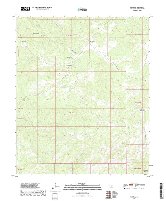 Whitetail New Mexico US Topo Map Image