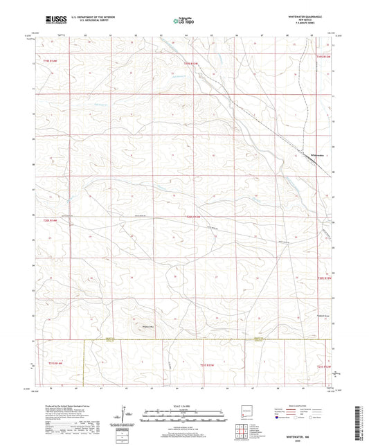 Whitewater New Mexico US Topo Map Image