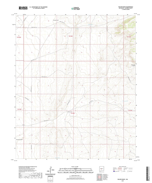 Wilson Ranch New Mexico US Topo Map Image
