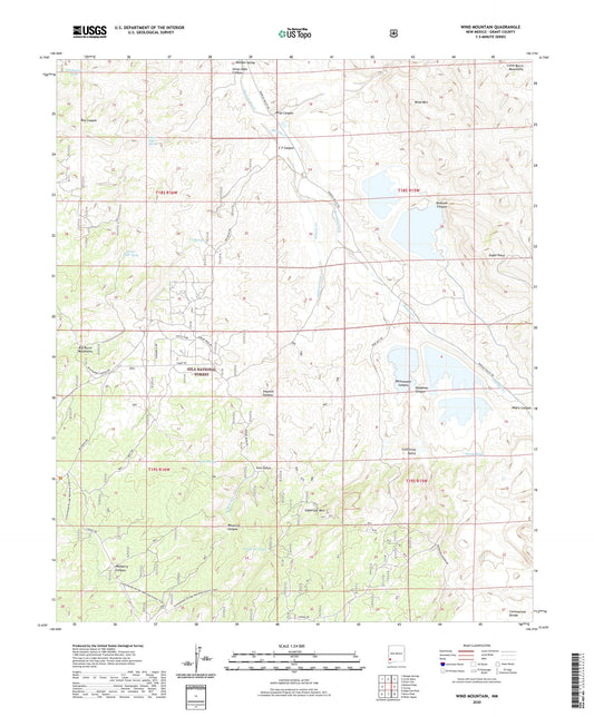 Wind Mountain New Mexico US Topo Map Image