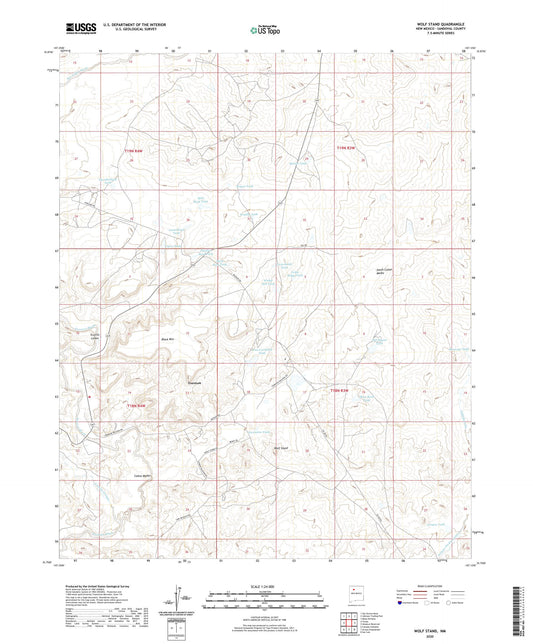 Wolf Stand New Mexico US Topo Map Image