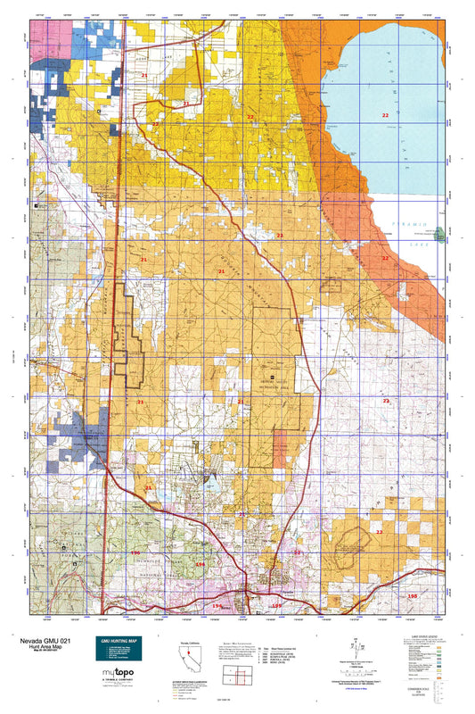 Nevada GMU 021 Map Image