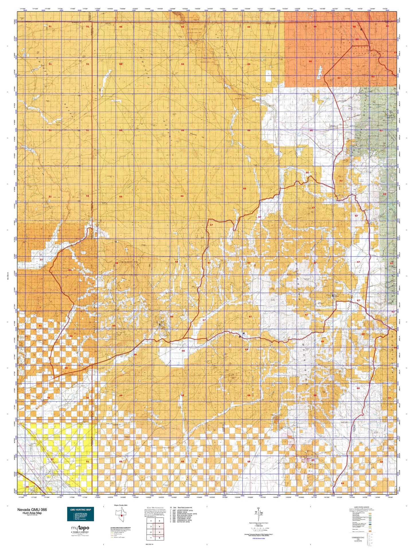 Nevada GMU 066 Map Image