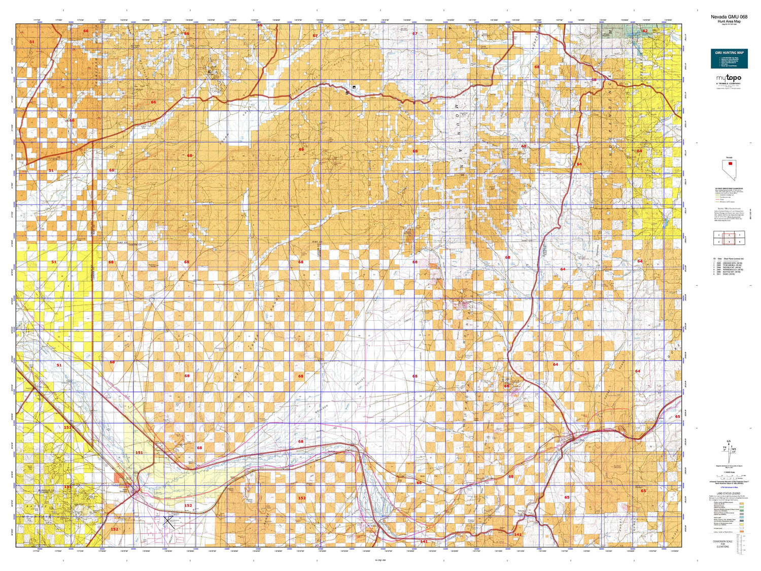 Nevada GMU 068 Map Image
