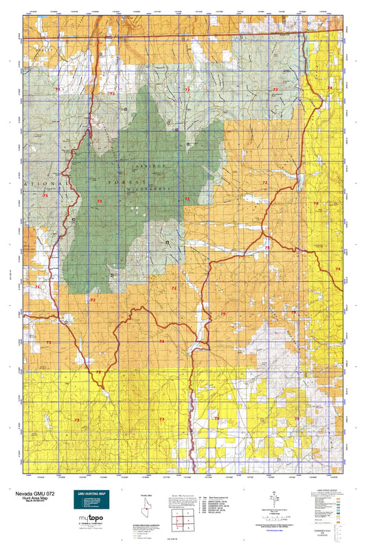 Nevada GMU 072 Map Image