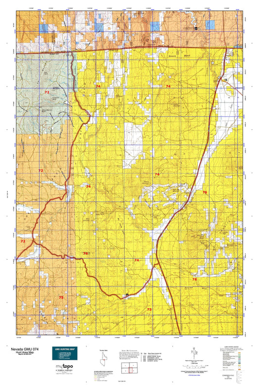 Nevada GMU 074 Map Image