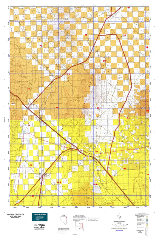 Nevada GMU 079 Map Image