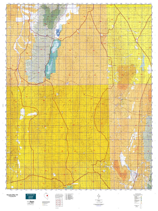 Nevada GMU 104 Map Image