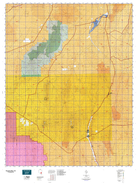 Nevada GMU 133 Map Image