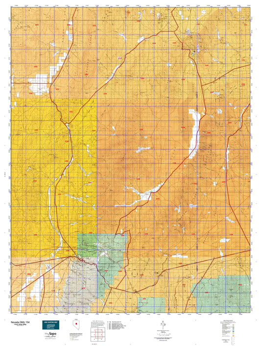 Nevada GMU 154 Map Image
