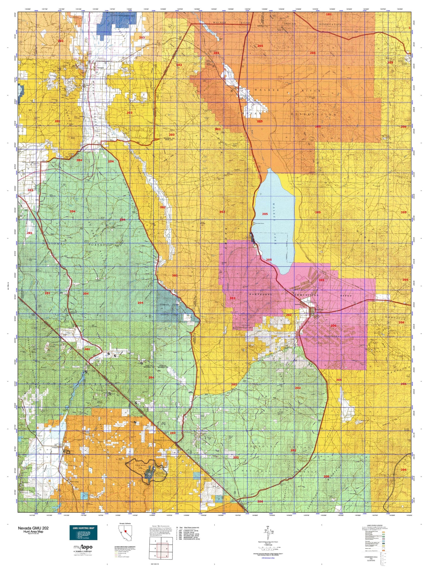 Nevada GMU 202 Map Image