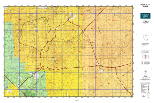 Nevada GMU 208 Map Image