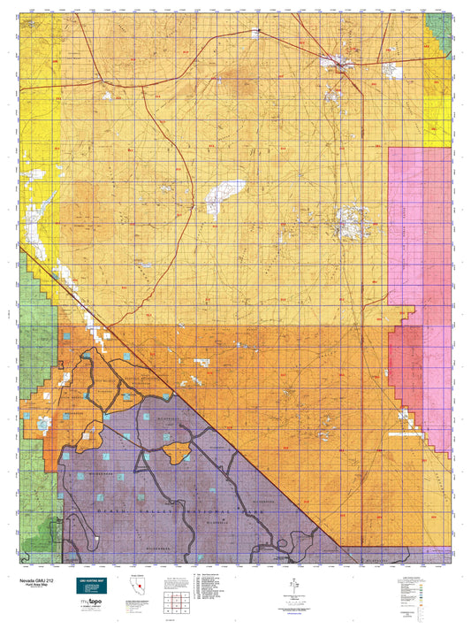 Nevada GMU 212 Map Image