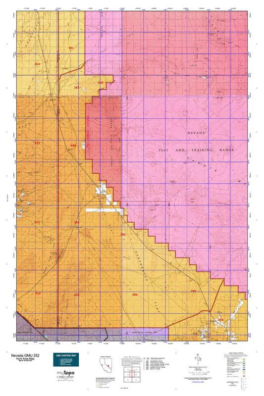 Nevada GMU 252 Map Image